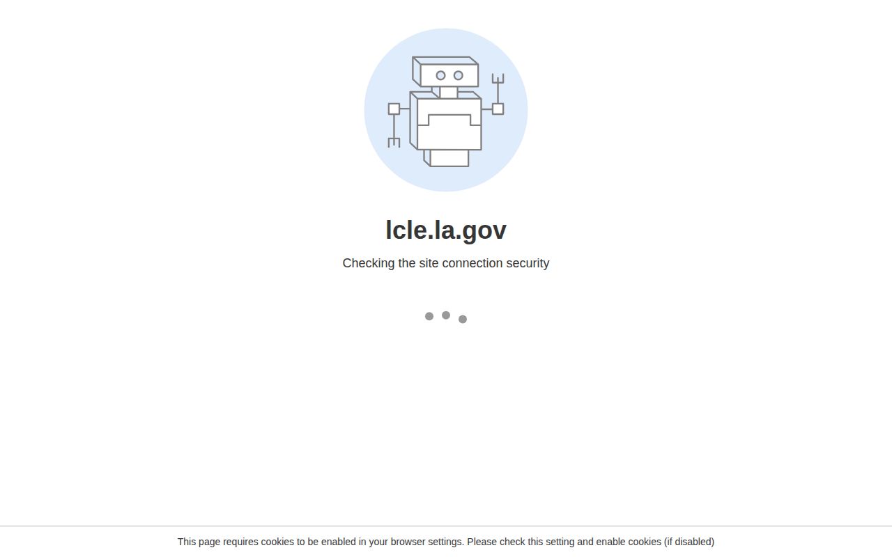 Louisiana LA VINE custody notification page